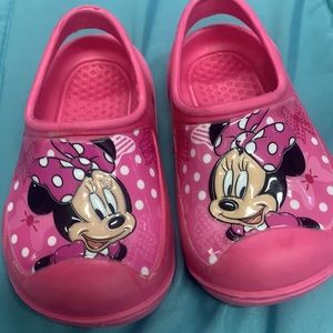 Minnie Mouse Sling Back Clogs- Toddler 7-8 Pink